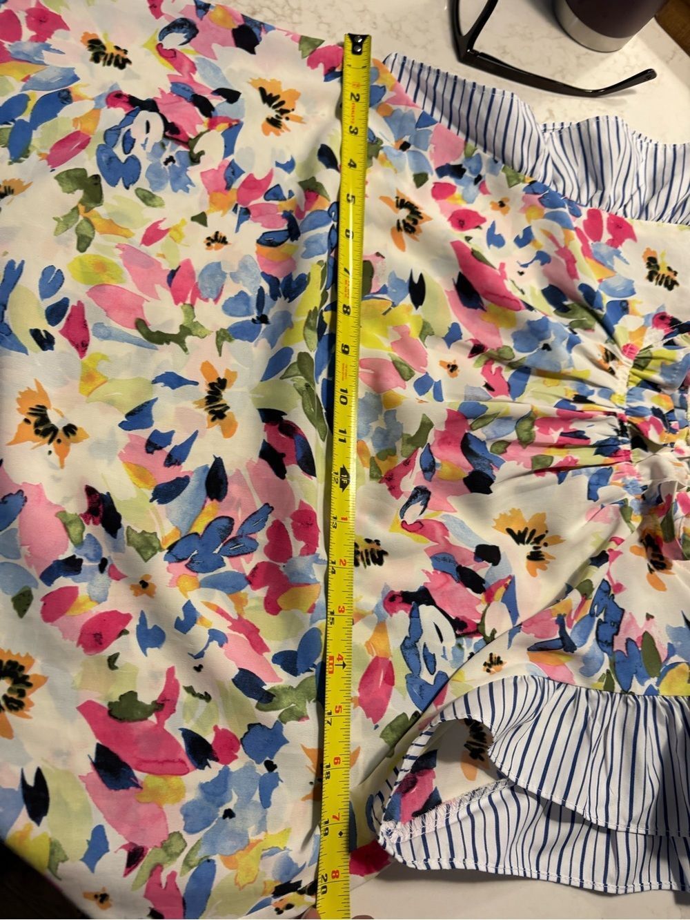 Floral Flutter-Sleeve Casual Dress - White Multi - Picture 6 of 12